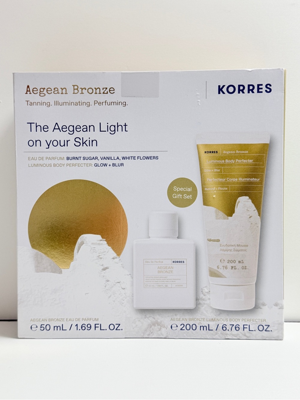Korres Aegean Bronze Gift Set - NIB